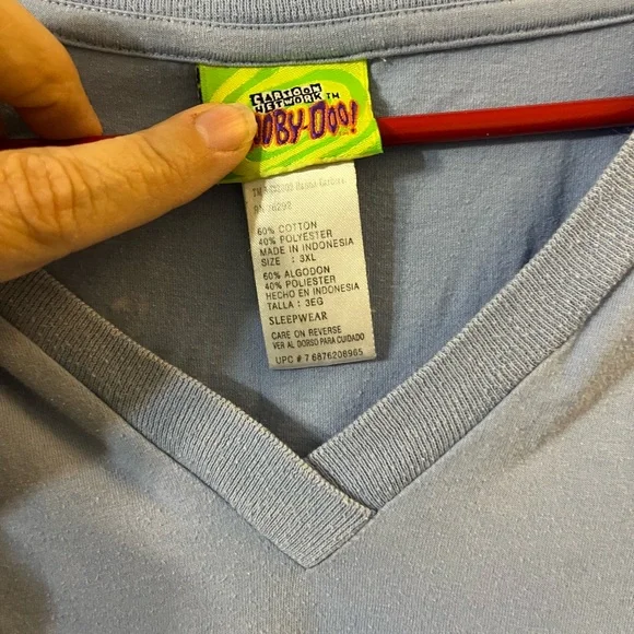 Scooby Doo licensed sleep shirt long sleeve 3x - Picture 3 of 5